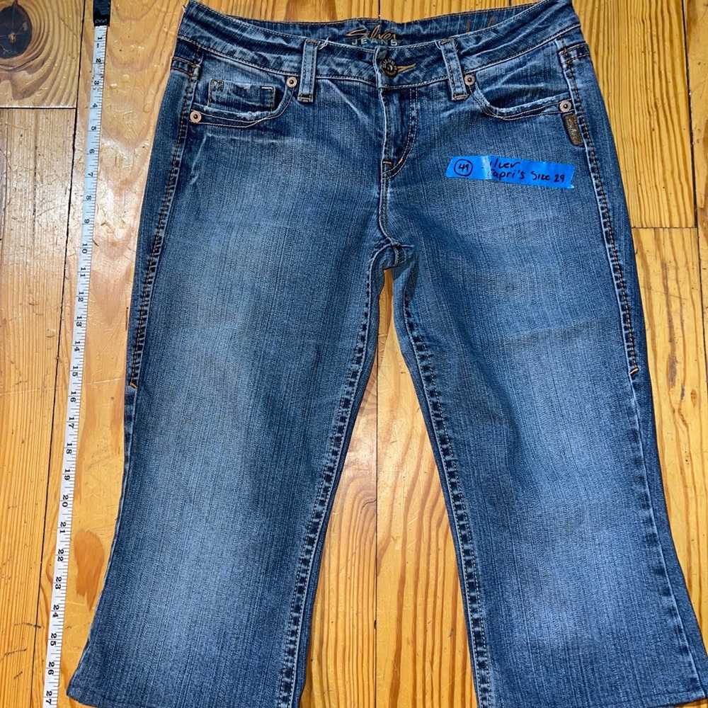 silver jeans womens capris lola